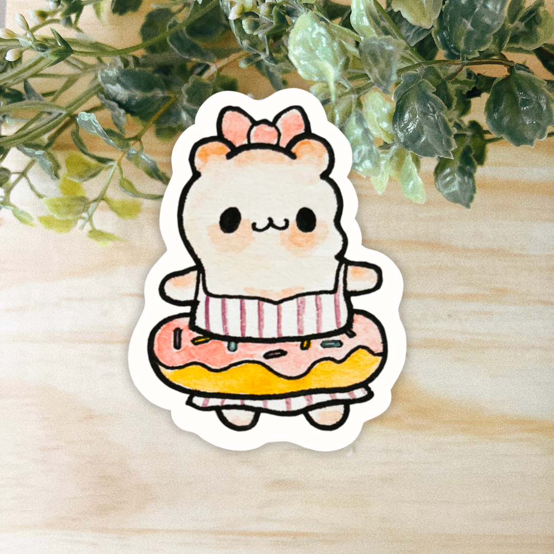 Beach Girl Hammy Sticker | Dishwasher Safe