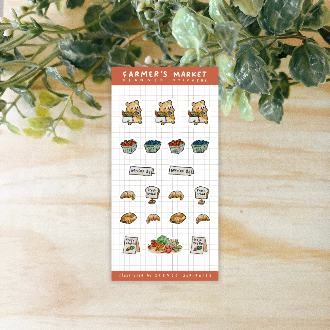 Farmer's Market Sticker Sheet