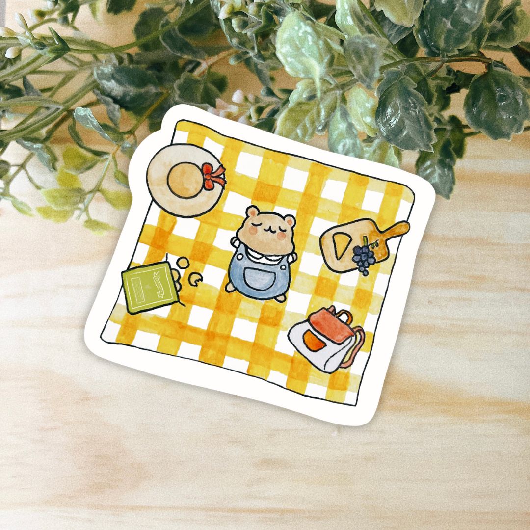 Picnic Hammy Sticker | Dishwasher Safe