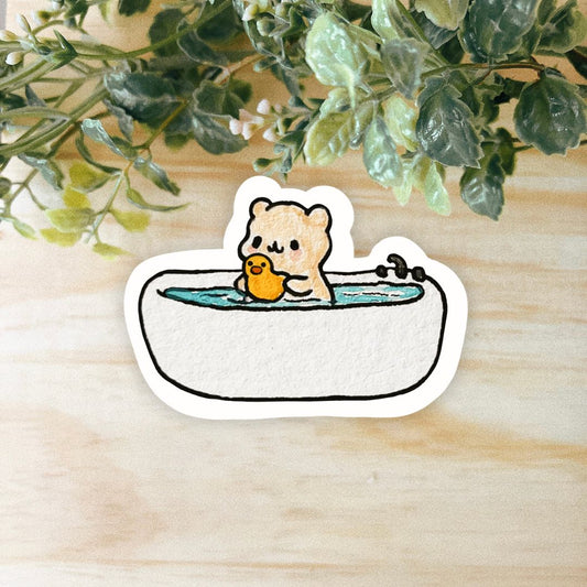 Bath Time Hammy Sticker | Dishwasher Safe
