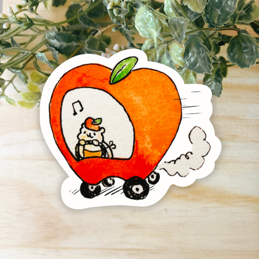 Apple Car Sticker | Dishwasher Safe