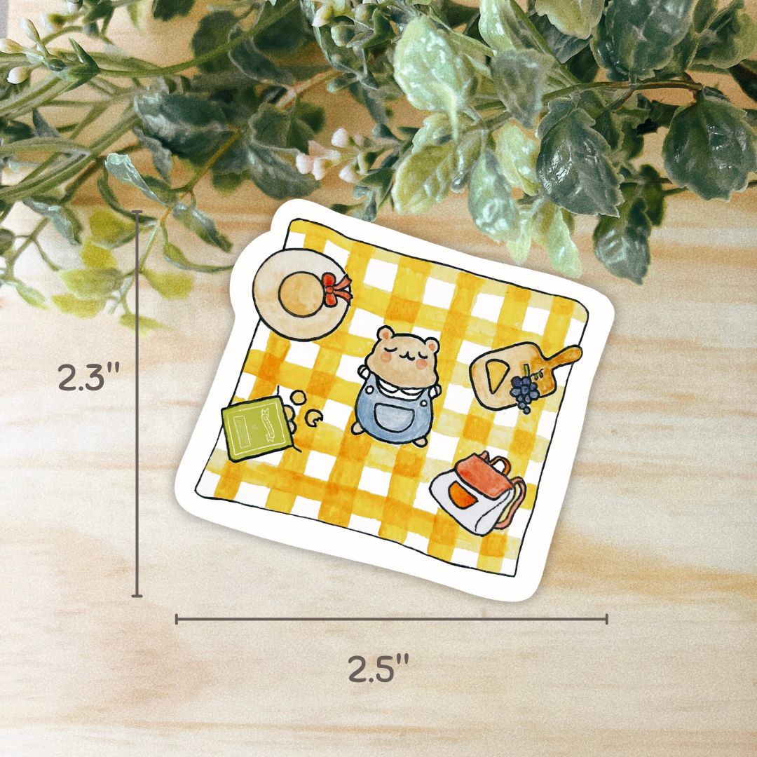 Picnic Hammy Sticker | Dishwasher Safe