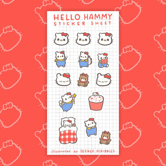Hello Hammy Sticker Sheet