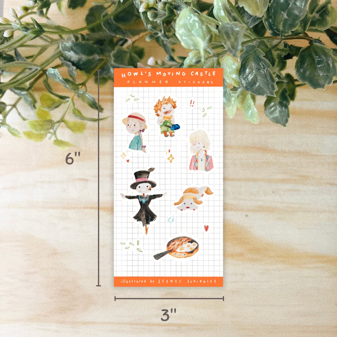 Howl's Moving Castle Sticker Sheet