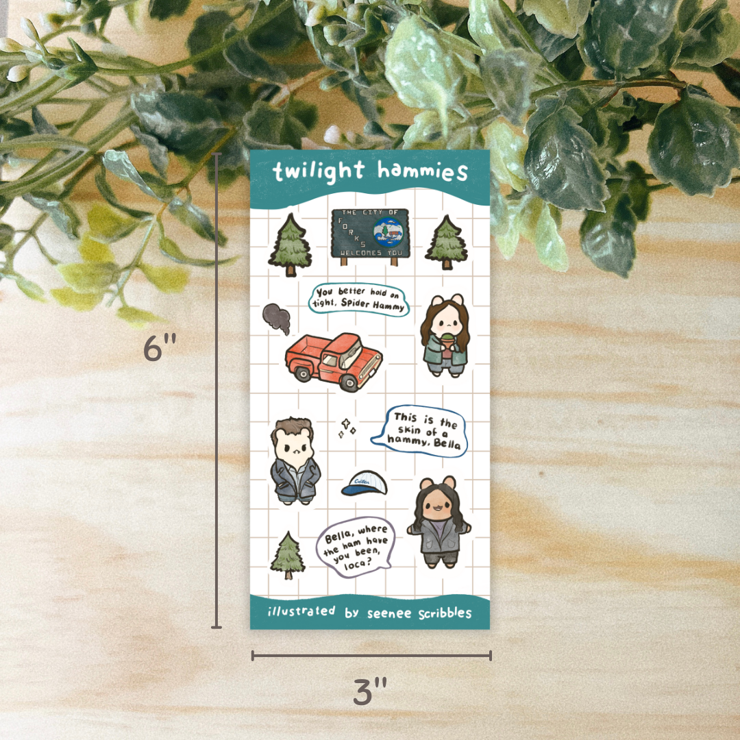 Twilight Hammies Sticker Sheet