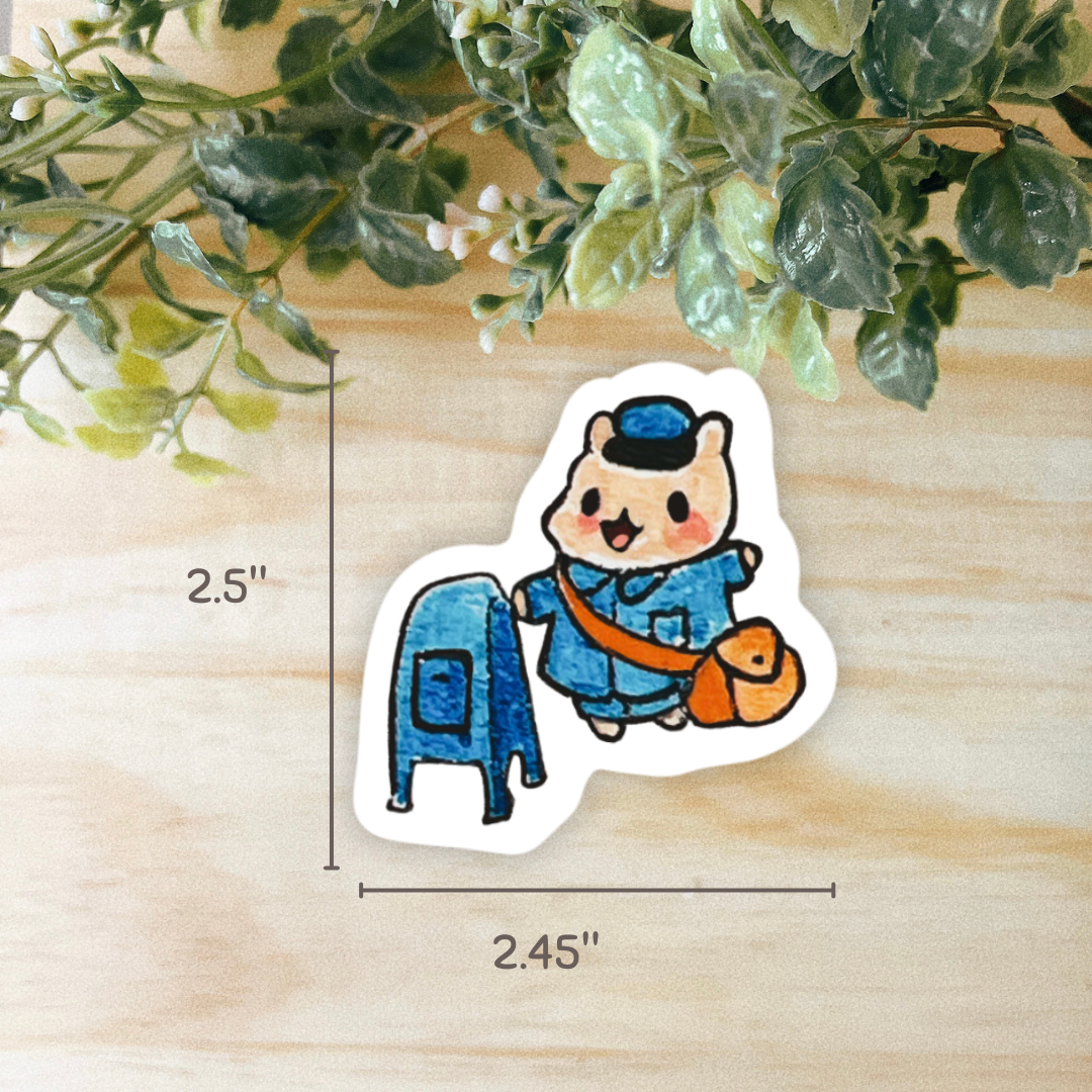 Post Hammy Sticker | Dishwasher Safe