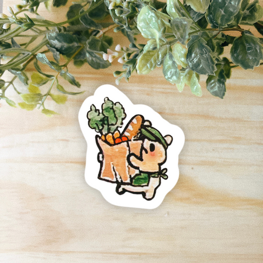 Grocer Hammy Sticker | Dishwasher Safe
