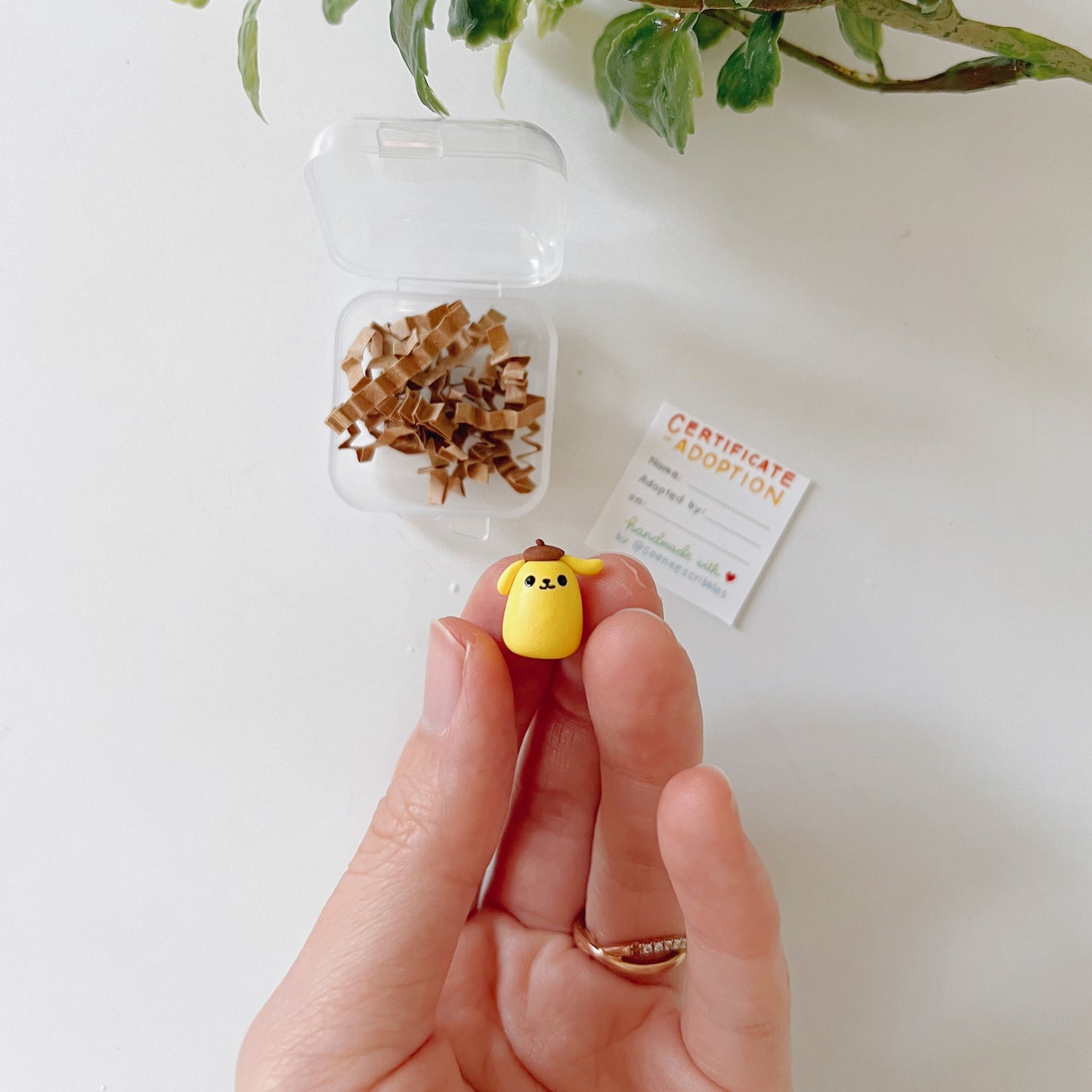 Pompompurin Clay Buddy | Handmade