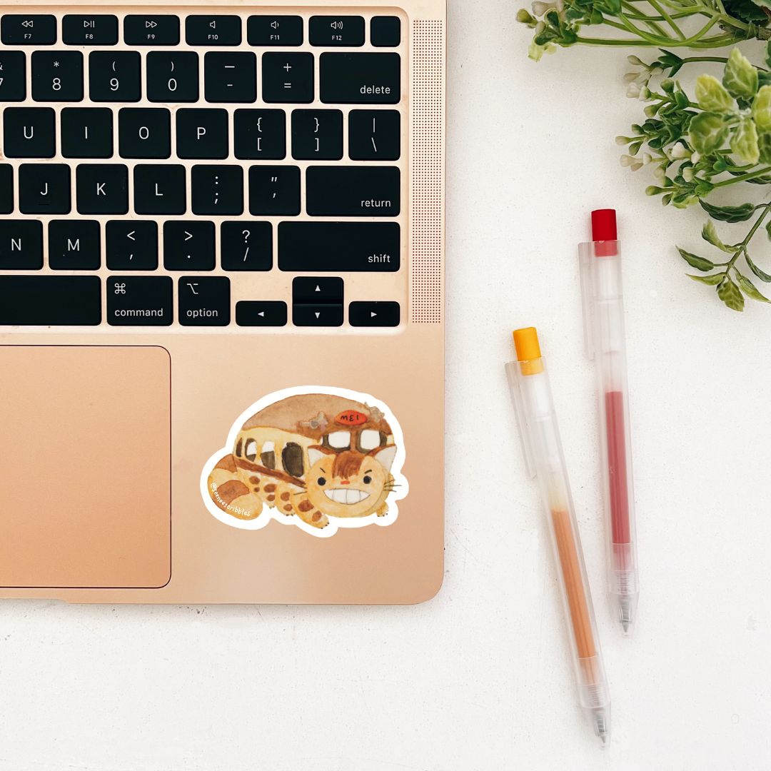 Cat Bus Sticker | Dishwasher Safe