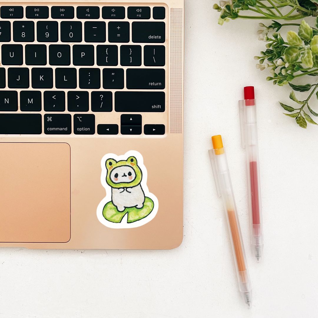 Frog Hammy Sticker | Dishwasher Safe