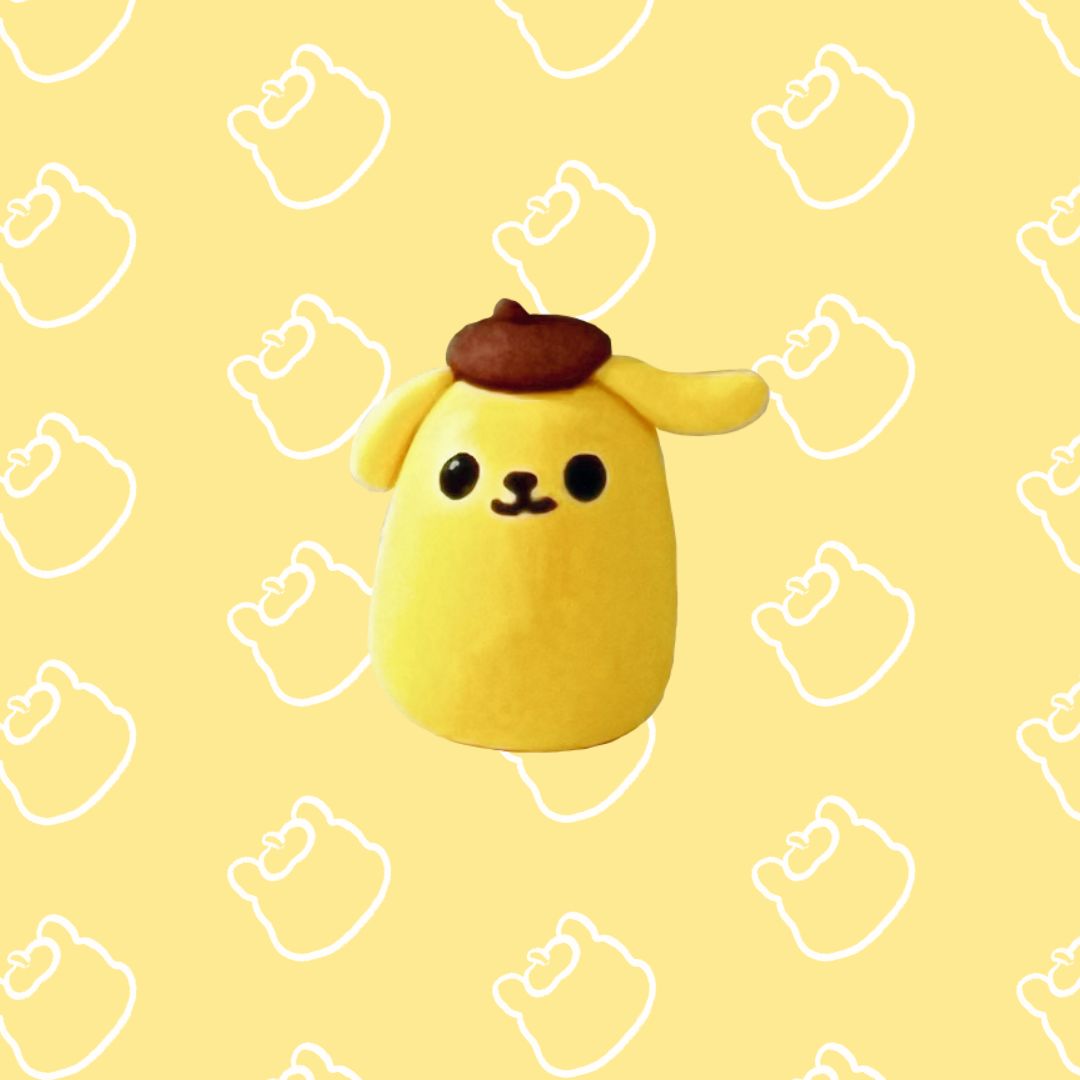 Pompompurin Clay Buddy | Handmade
