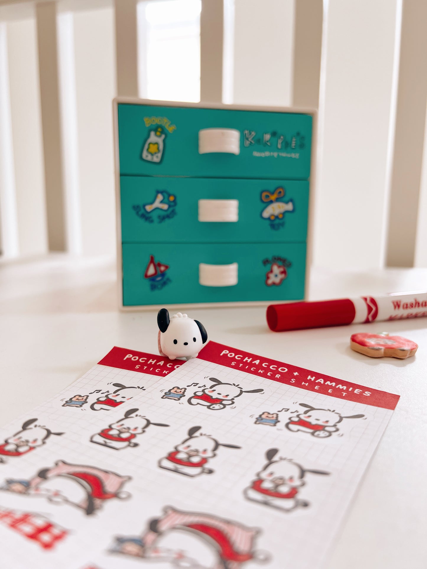 Pochacco + Hammies Sticker Sheet