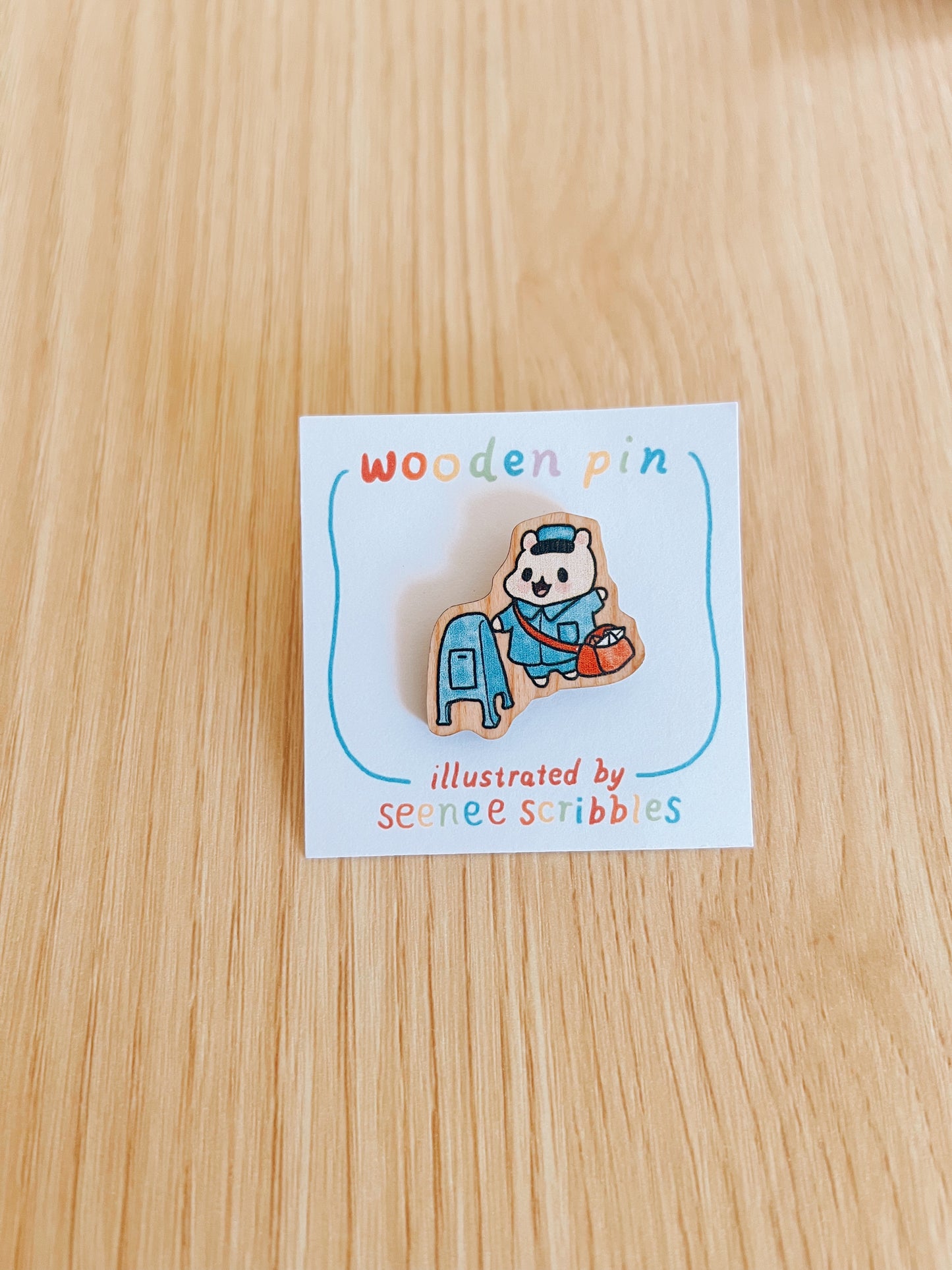 Post Hammy Wooden Pin