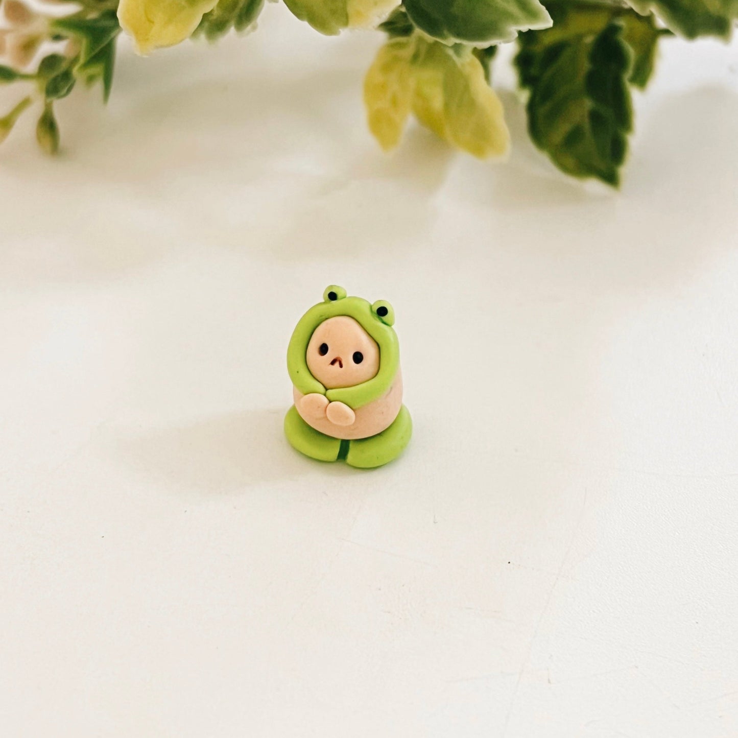 Frog Hammy Clay Buddy | Handmade Desk Figurine