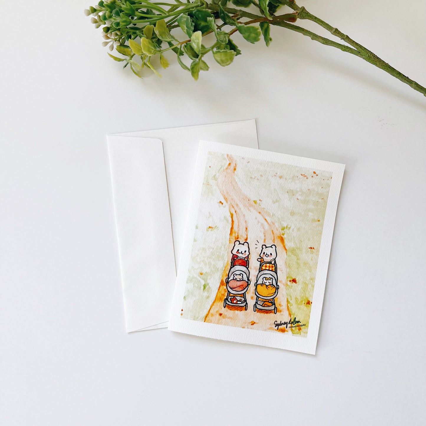 Mom Friends Watercolor Greeting Card