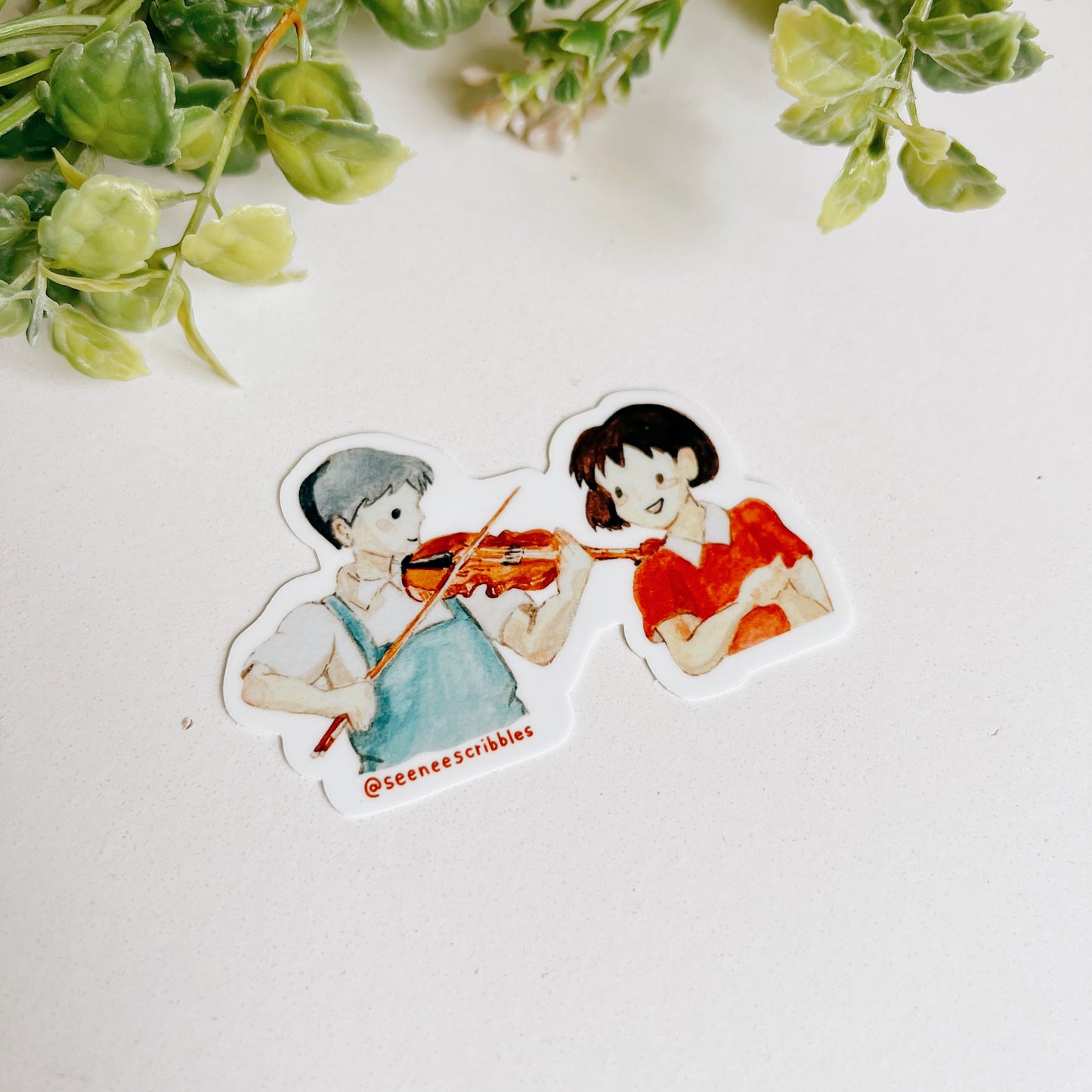 Seiji and Shizuku • Whisper of the Heart Vinyl Sticker