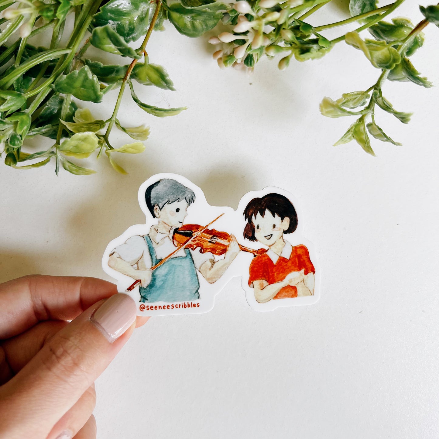 Seiji and Shizuku • Whisper of the Heart Vinyl Sticker