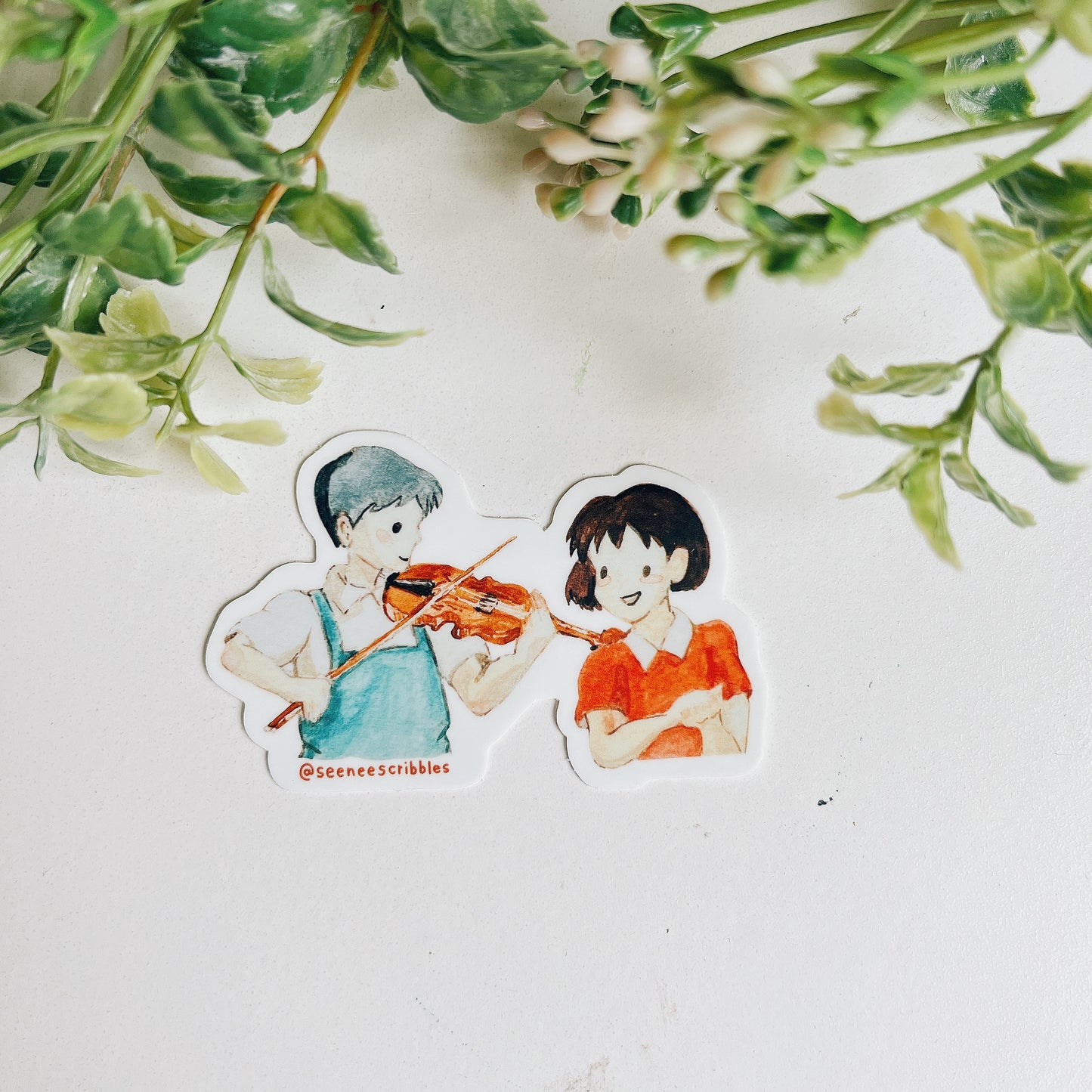 Seiji and Shizuku • Whisper of the Heart Vinyl Sticker