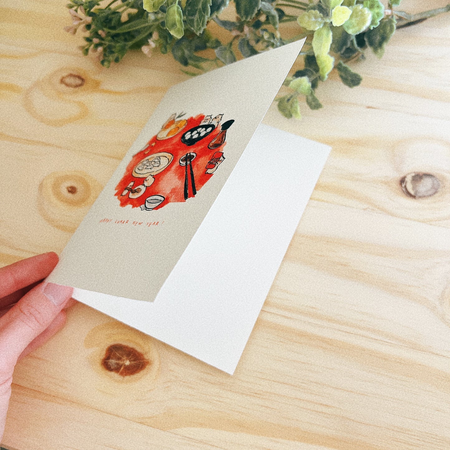 Happy Lunar New Year Greeting Card