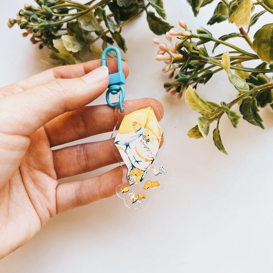 Goldfish Kittens Acrylic Keychain