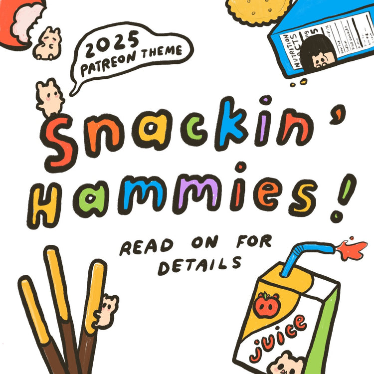 Snackin' Hammies: 2025 Patreon Theme