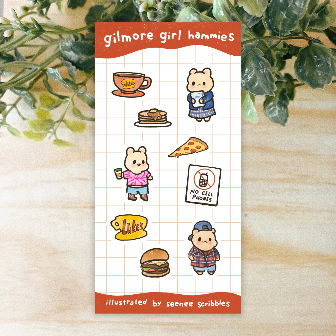 Gilmore Hammies Sticker Sheet