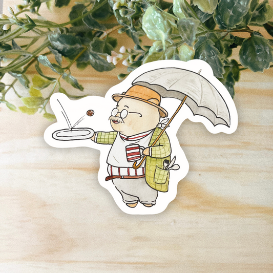 Grandpa Hammy Sticker | Dishwasher Safe