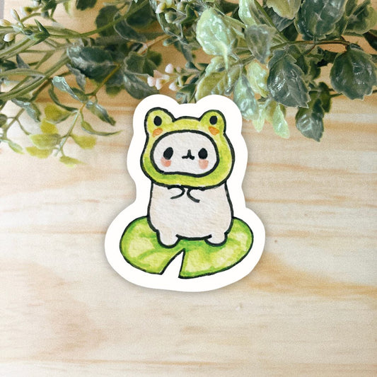 Frog Hammy Sticker | Dishwasher Safe