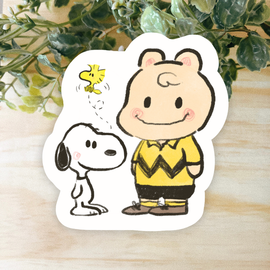 Hammy Brown Vinyl Sticker • Dishwasher Safe