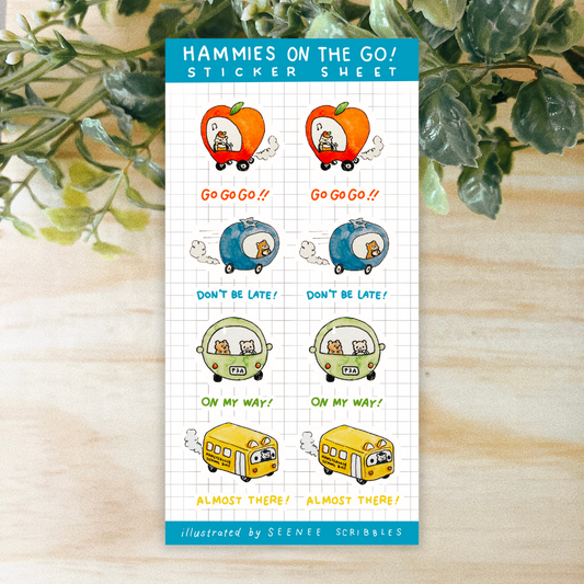 Hammies On the Go! Sticker Sheet