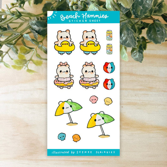 Beach Hammies Sticker Sheet