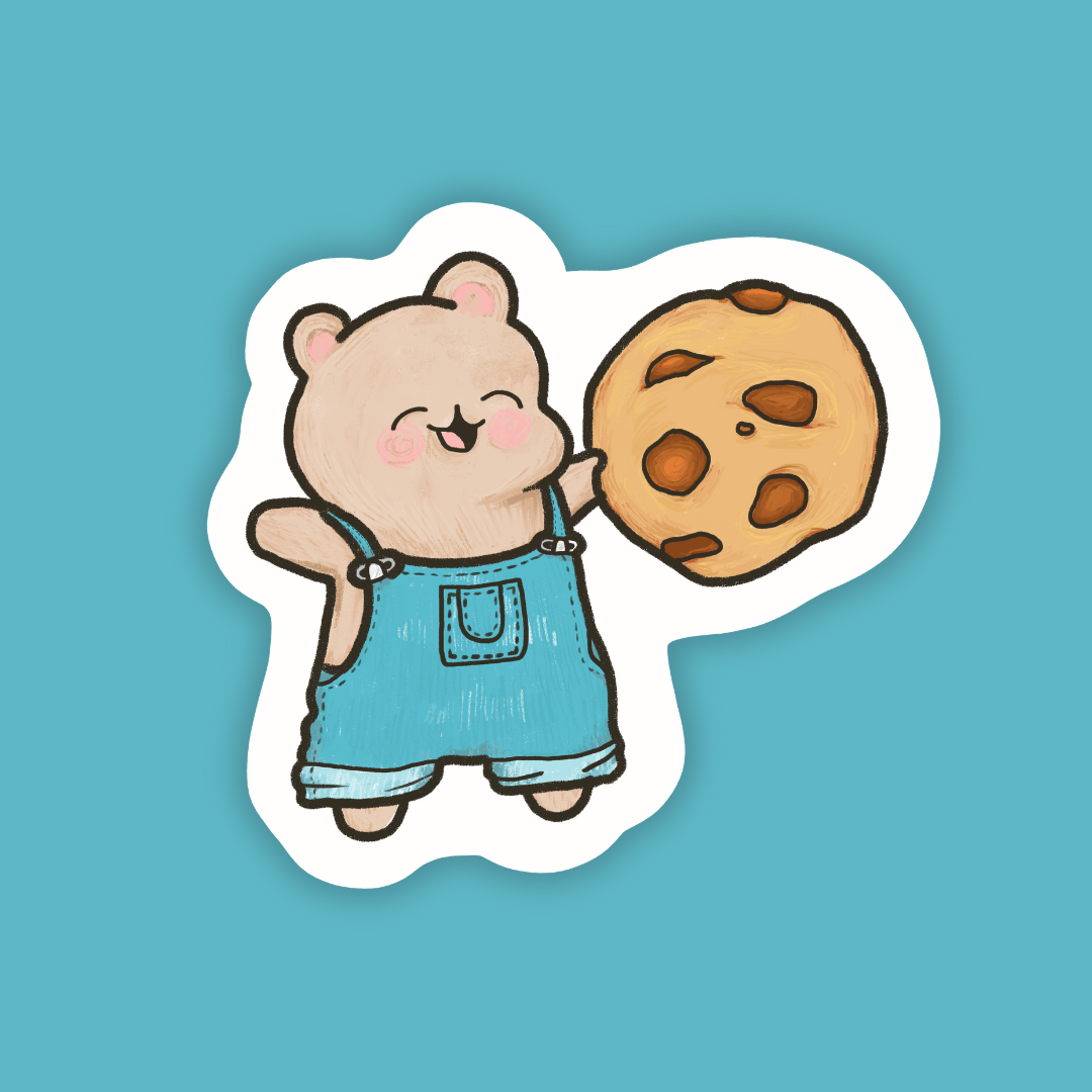 Cookie Hammy Vinyl Sticker | Dishwasher Safe