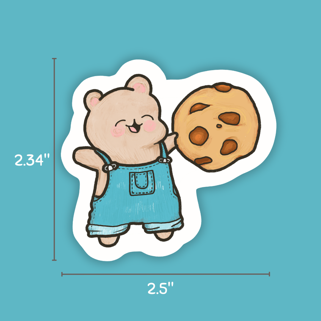 Cookie Hammy Vinyl Sticker | Dishwasher Safe