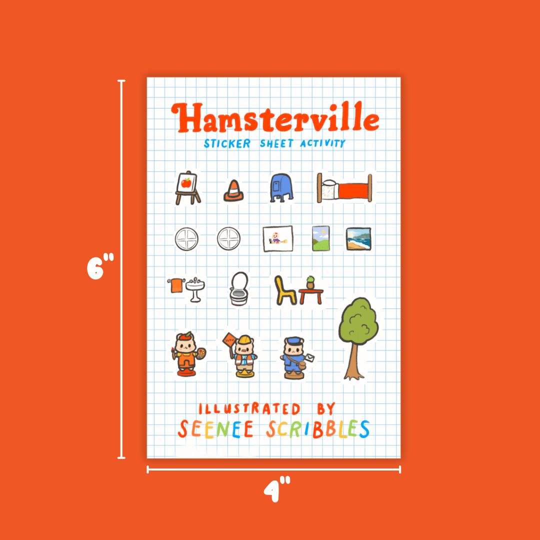 Hammy Pocket in Hamsterville Sticker Sheet Activity