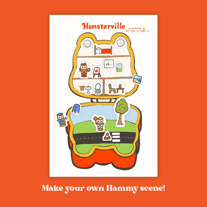 Hammy Pocket in Hamsterville Sticker Sheet Activity