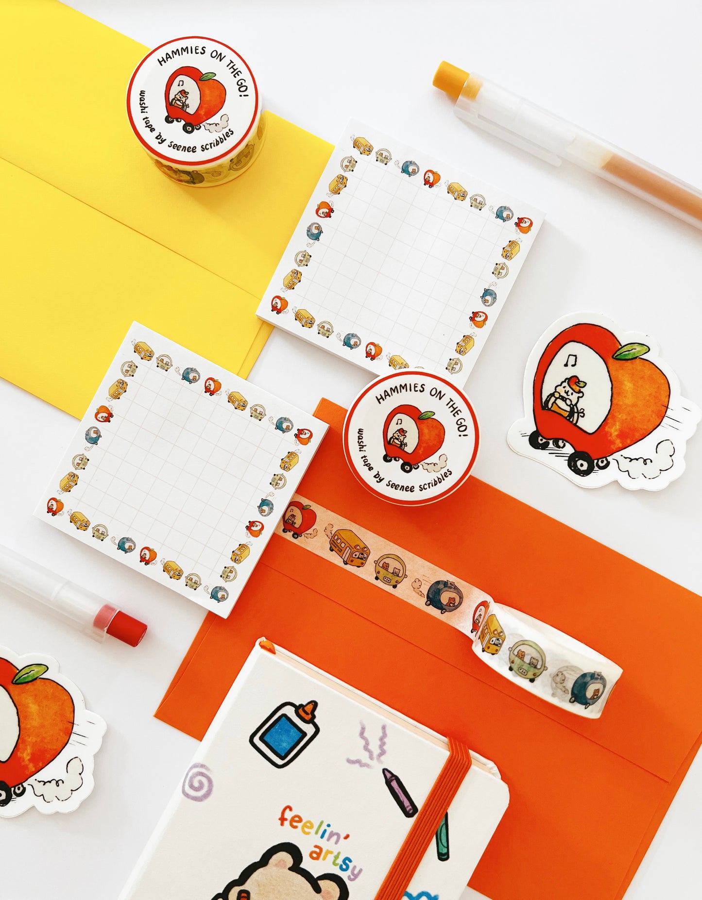 Hammies on the Go! Sticky Notes