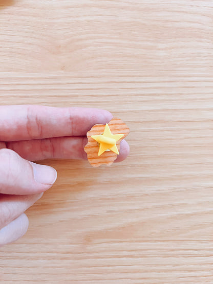 Construction Hammy Wooden Pin