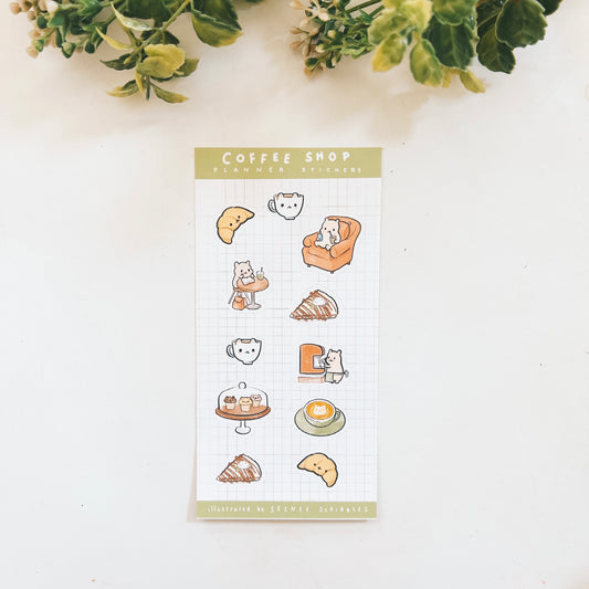Coffee Shop Planner Stickers