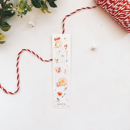 Christmas Bits and Bobs Watercolor Bookmark