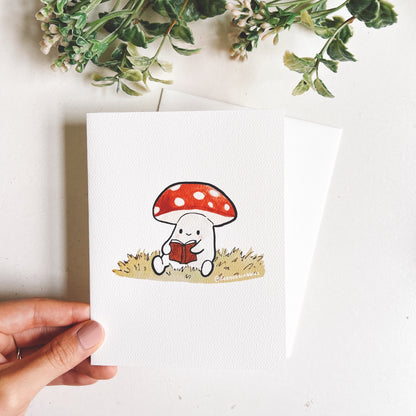 Mushroom Watercolor Greeting Card