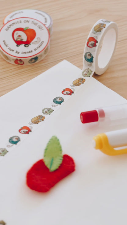 Hammies On the Go! Washi Tape (THIN) • 1cm x 5m