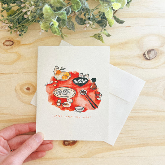 Happy Lunar New Year Greeting Card